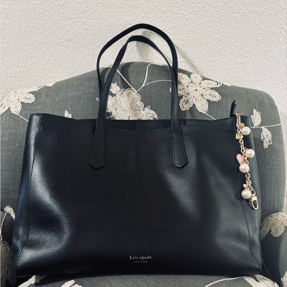 Kate Spade Black Tote, Three Compartment